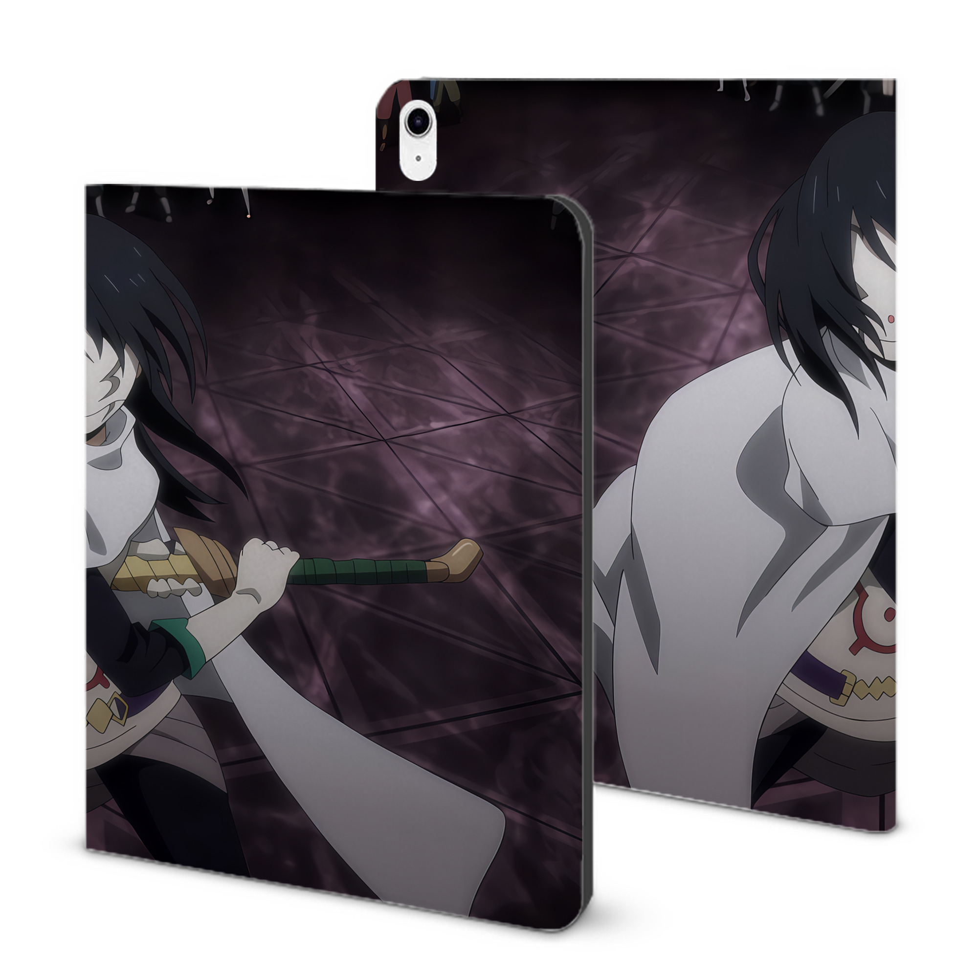 （画像用） 転スラ Regarding Reincarnated to Slime IPad ケース ブック型 PUレザー TPU 耐衝撃 軽量 薄型 ペン収納なし 全面保護 IPad 各モデル対応